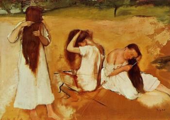 埃德加 德加 Three Women Combing Their Hair 埃德加 德加 Three Women Combing Their Hair